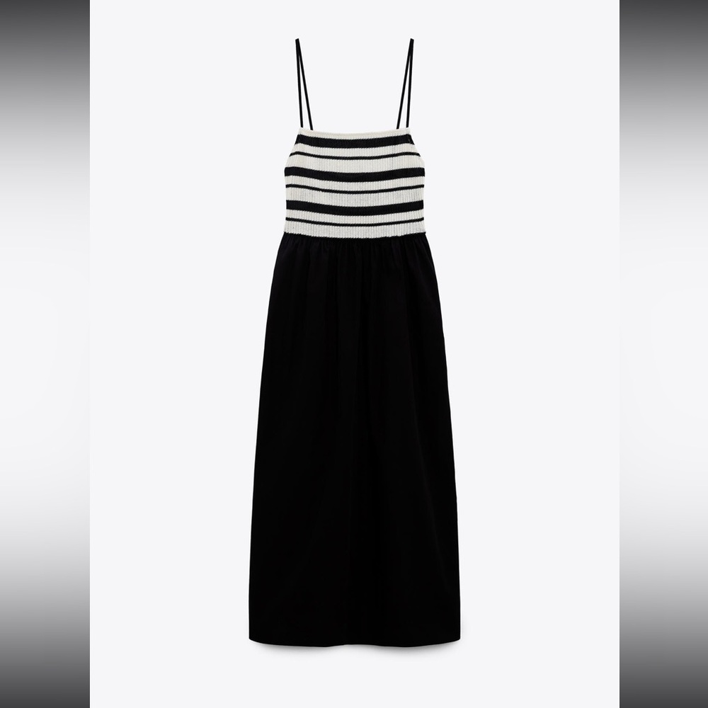 Zara Black Middi Dress